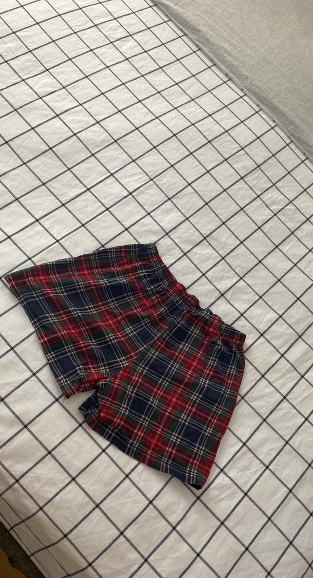 Erkek Çok Renkli Kareli Rahat Şort Pijama - Görsel 2