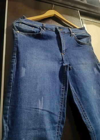 Kadın Mavi Denim Regular Fit Kot Pantolon - Görsel 3