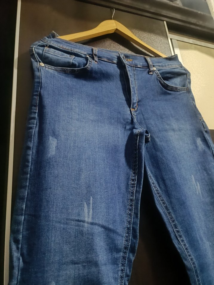 Kadın Mavi Denim Regular Fit Kot Pantolon - Görsel 3