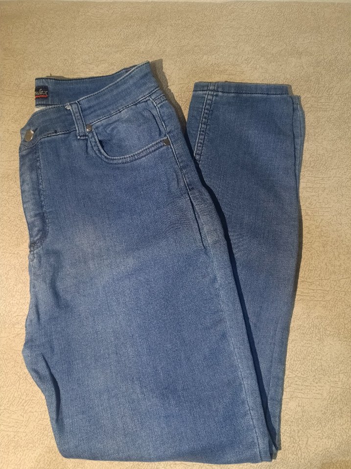 Kadın Mavi Denim Jean Pantolon - Görsel 2