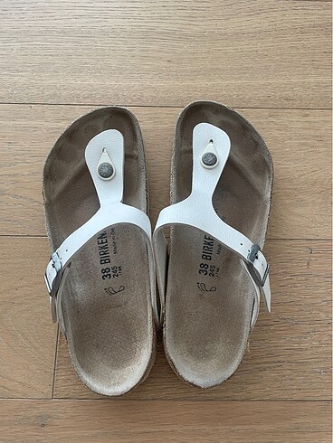 38 Beden beyaz Renk Birkenstock beyaz 38 numara terlik