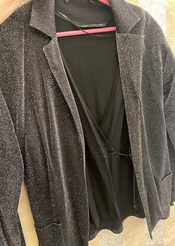 Parlak kadın ceket - Görsel 2