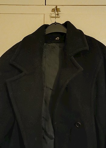 Siyah Süet Uzun kadın Kaban - Görsel 2