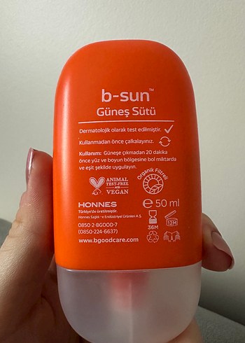 b-good care SPF 50+ Güneş Sütü - Görsel 4