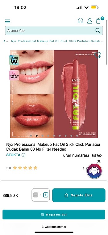 Nyx fat oil slick click dudak parlatıcı - Görsel 2