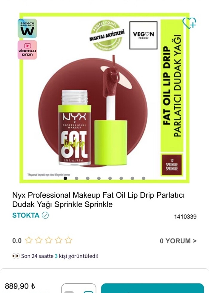 Nyx fat oil sprinkle 12 - Görsel 4
