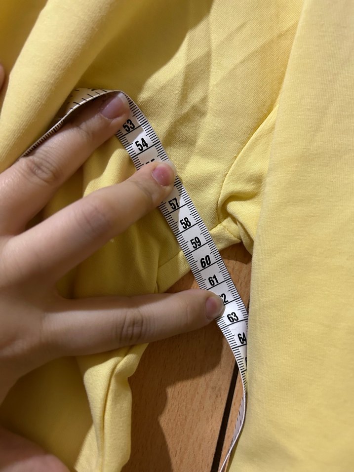 Sarı Kadın Uzun Kollu Salaş Sweatshirt - Görsel 5