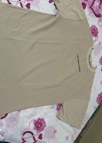 LC Waikiki Bej Kadın Keten Tişört