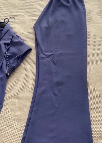 Zara Parlak Mor Düğmeli Uzun Kollu Blazer