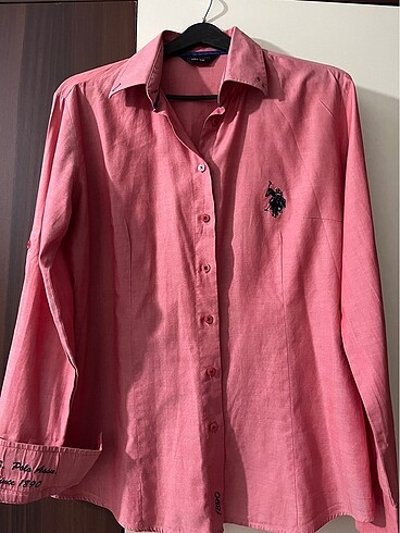 U.S Polo Assn. Polo pembe gömlek