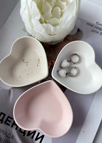 Pastel Renkli Kalp Şeklinde Tabak Seti - Görsel 5