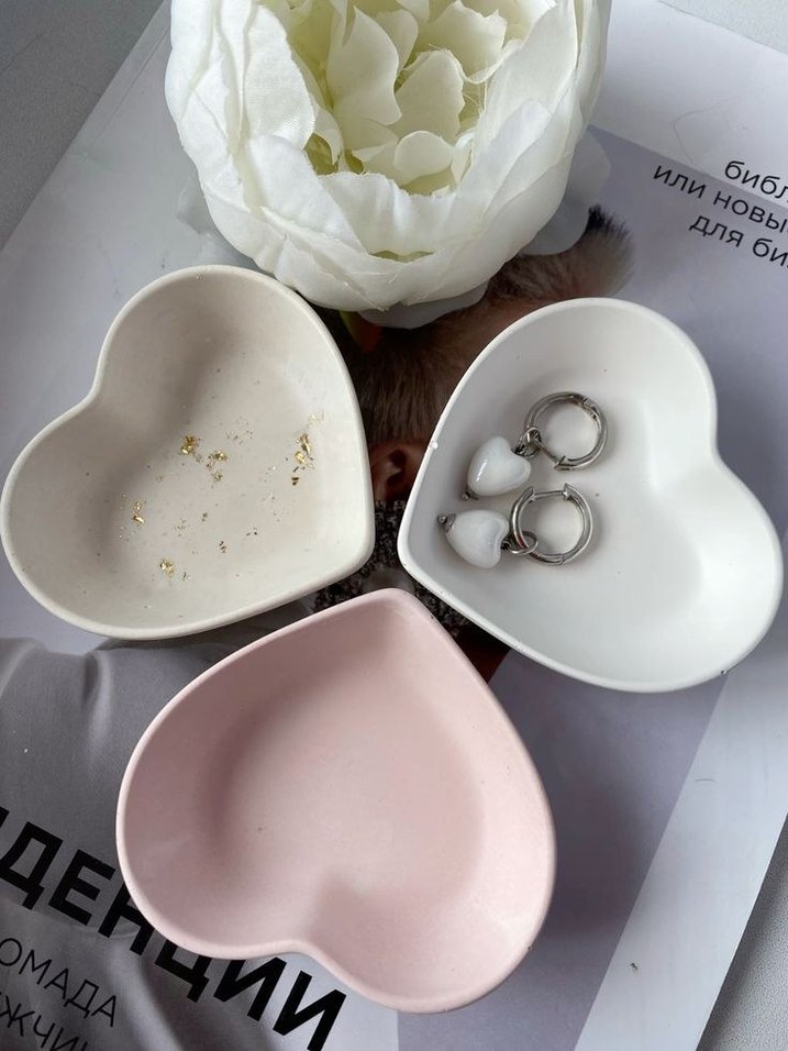 Pastel Renkli Kalp Şeklinde Tabak Seti - Görsel 5