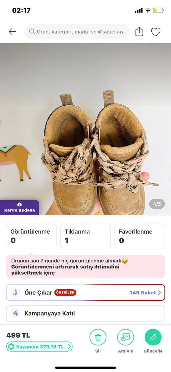 Bej Süet Erkek Çocuk Botları - Görsel 3