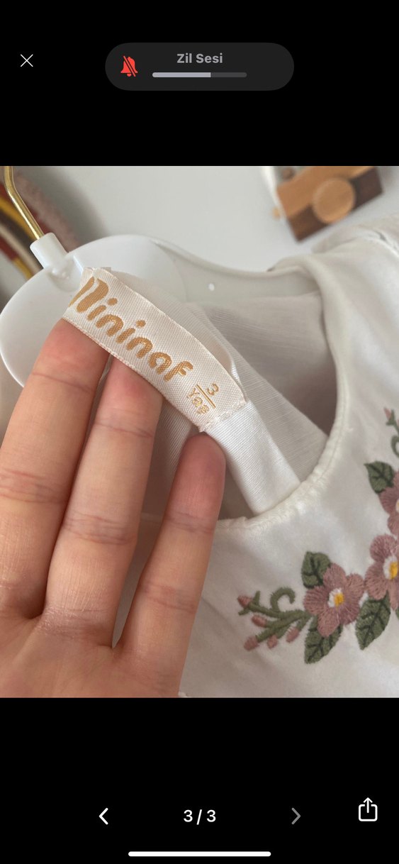 Nakışlı Fırfırlı Kız Çocuk Elbisesi - Görsel 2