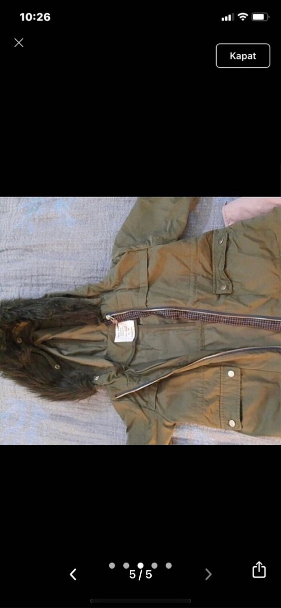 Zara kız çocuk mont 2si 1arada - Görsel 5