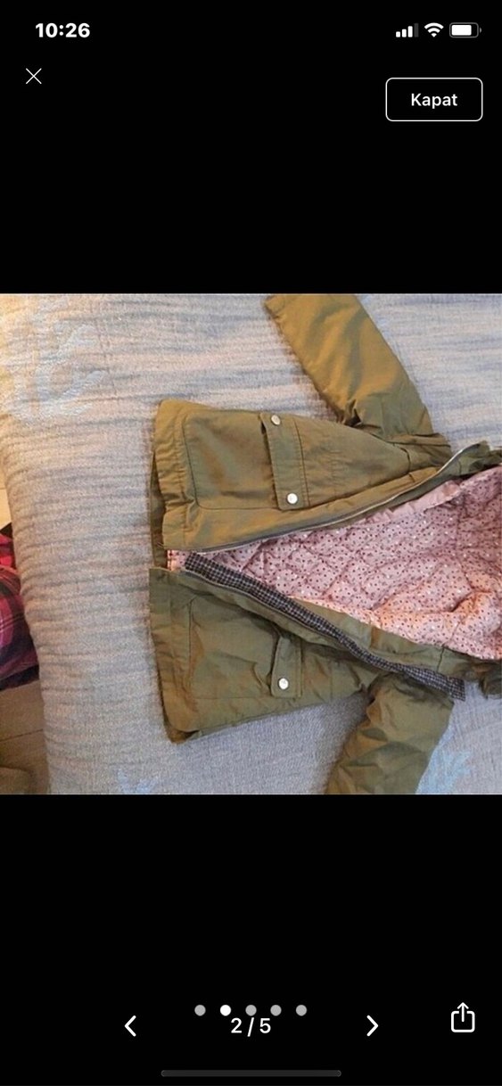 Zara kız çocuk mont 2si 1arada - Görsel 2