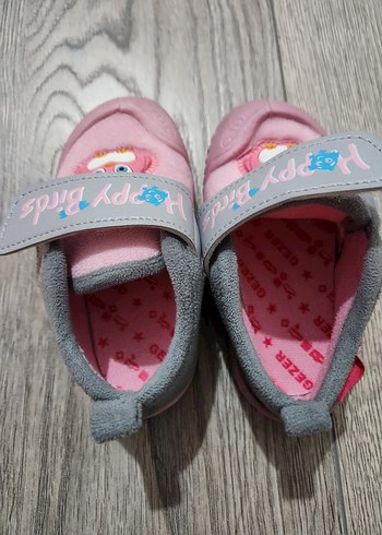 Pembe Baskılı Kız Çocuk Ev Ayakkabısı Panduf - Görsel 3