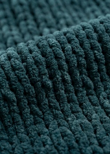 Alize Puffy Örgü Gri Kadın Atkı - Görsel 5