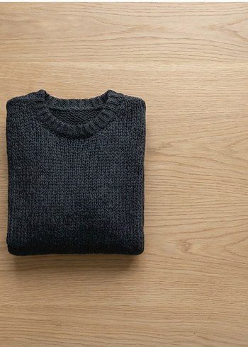 Gri Kadın Bisiklet Yaka Örgü Kazak - Görsel 5