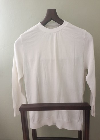 Kadın Beyaz Keten Salaş Triko - Görsel 7