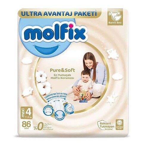 Molfix pure&soft 4 numara 86 adet