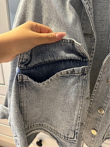 m Beden mavi Renk Oversize kot ceket