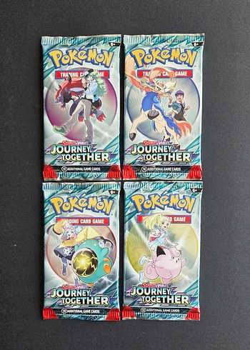 4 paket Journey Together Pokemon Booster Paketleri