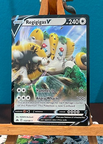 Regigas V Pokemon Kartı