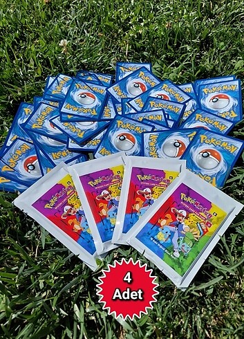 Mystery Pack Pokemon 4 Adet 