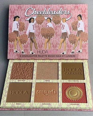  Beden Renk Hudavioji allık bronzer aydınlatıcı paleti