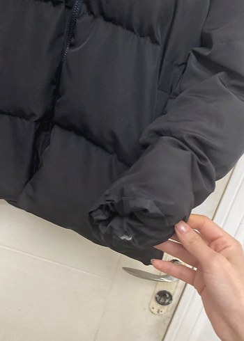 Siyah Fermuarlı Kadın Kışlık Mont - Görsel 4