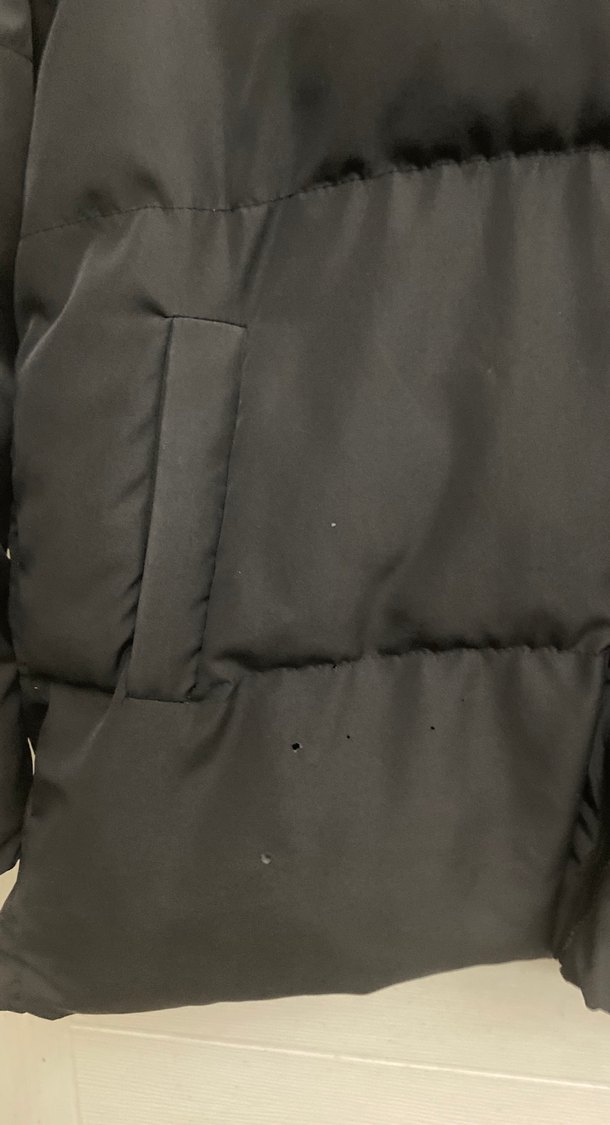 Siyah Fermuarlı Kadın Kışlık Mont - Görsel 2