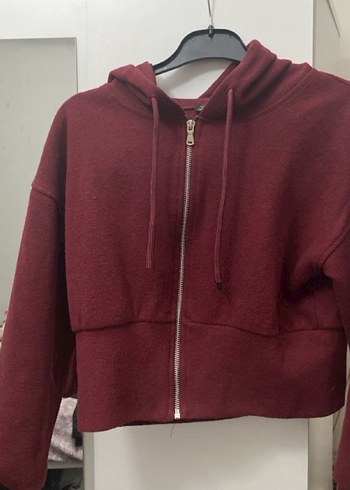 Bordo Kadın Uzun Kollu V Yaka Eşofman Takımı - Görsel 3