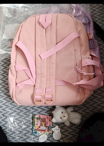 Pembe Pastel Çocuk Okul Çantası - Görsel 4