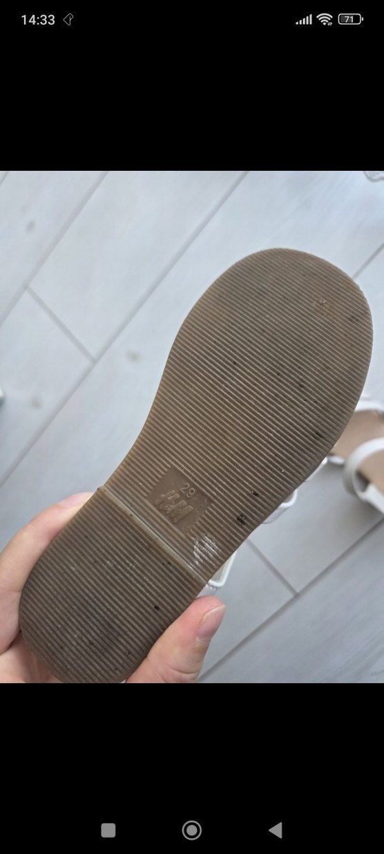 Kız Çocuk Beyaz Lastikli Sandalet - Görsel 4