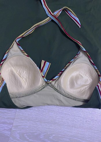 Çizgili Üstü Bağlamalı Plaj Elbisesi - Görsel 8