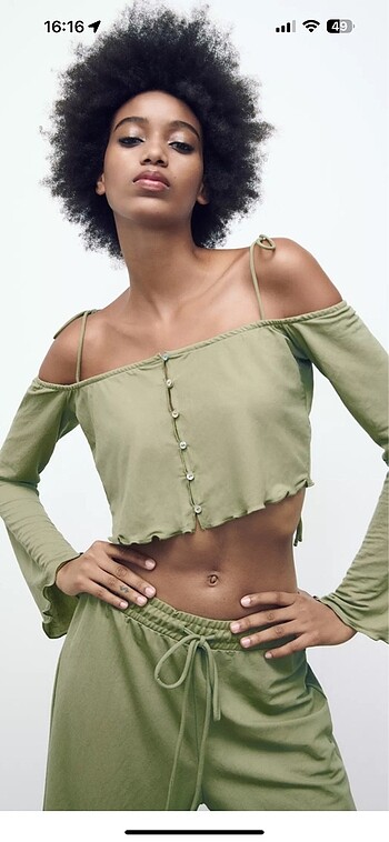 m Beden camel Renk Zara crop