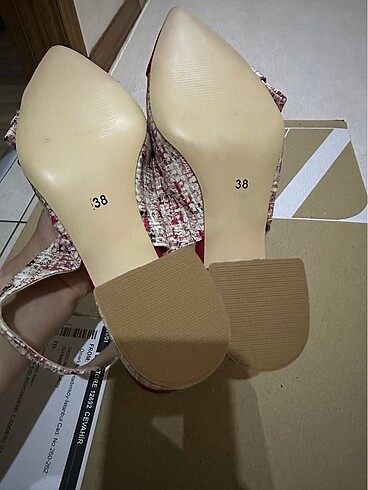 38 Beden kırmızı Renk Topuklu ayakkabı