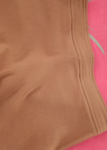 42 Beden camel Renk Camel Süet Kumaş Kadın Pantolon