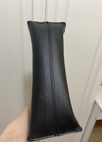 Siyah Parlak Deri Kadın Çanta - Görsel 3