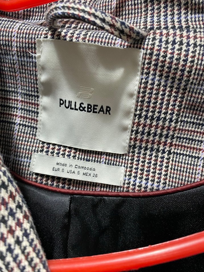 Kadın Ekoseli Kahverengi Midi ceket - Görsel 2