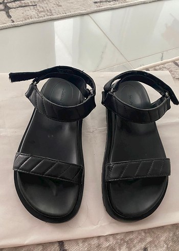 Kadın Siyah  Sandalet - Görsel 2