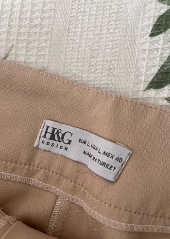 Bej Midi Kadın Kumaş Pantolon