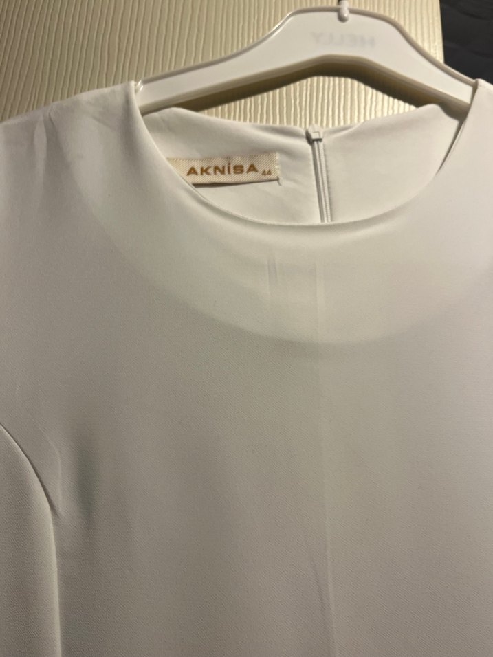 Dantel Detaylı Beyaz Kadın Bluz - Görsel 3