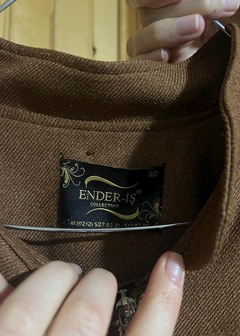 Kadın Kahverengi Süet Fermuarlı Midi Kaban - Görsel 5