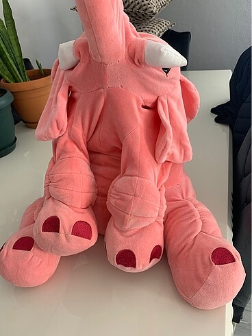 No Brand Pembe peluş fil