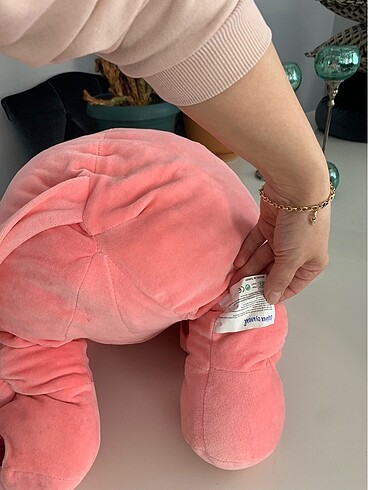 Beden Pembe peluş fil