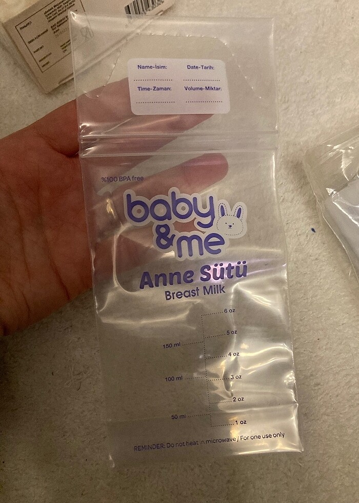 Baby me Süt Saklama Poşeti - Görsel 2