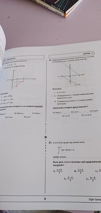 Beden Ayt matematik deneme bilgi sarmal yayınları