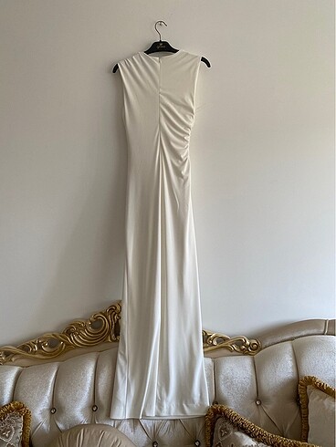 Zara Zara drape detaylı midi elbise